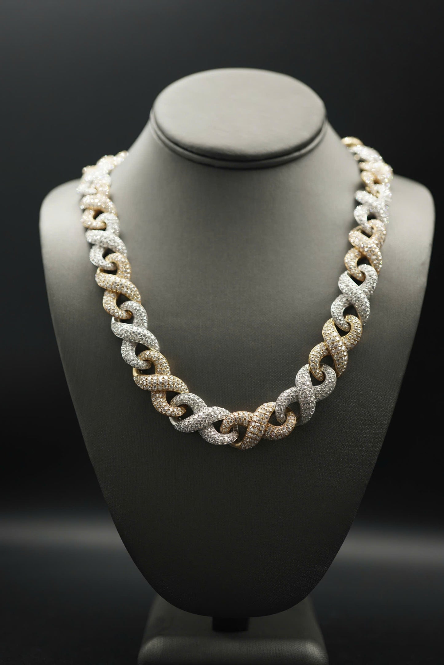 16mm VVS Moissanite Diamond Cuban Necklace