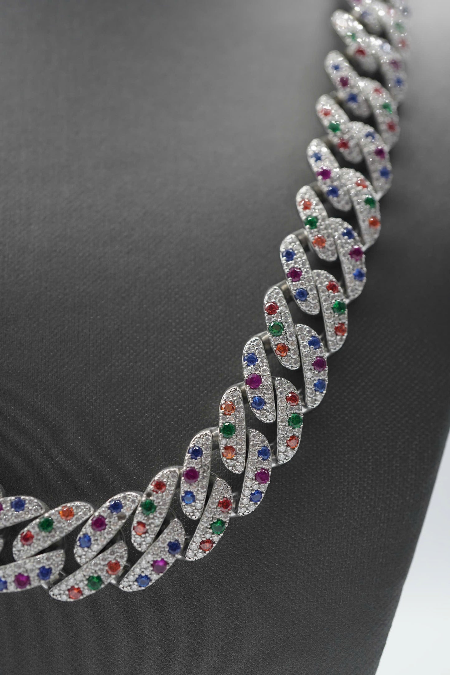 15mm VVS Moissanite Diamond Cuban Necklace