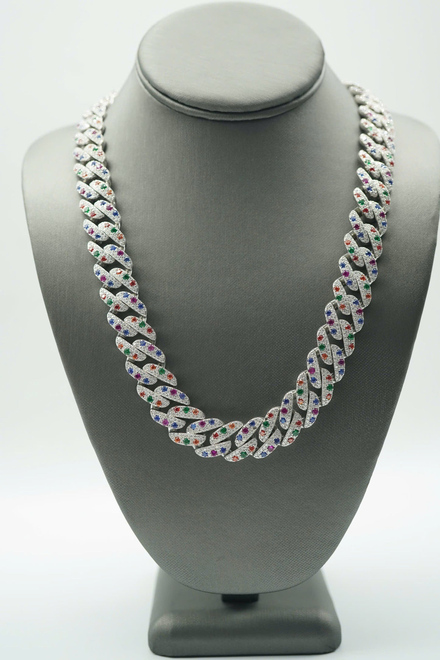 15mm VVS Moissanite Diamond Cuban Necklace