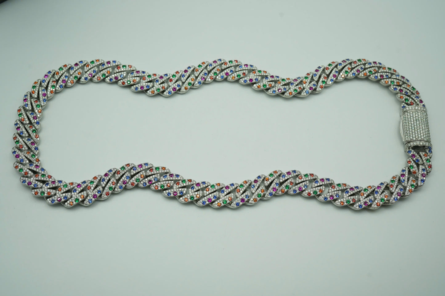 15mm VVS Moissanite Diamond Cuban Necklace