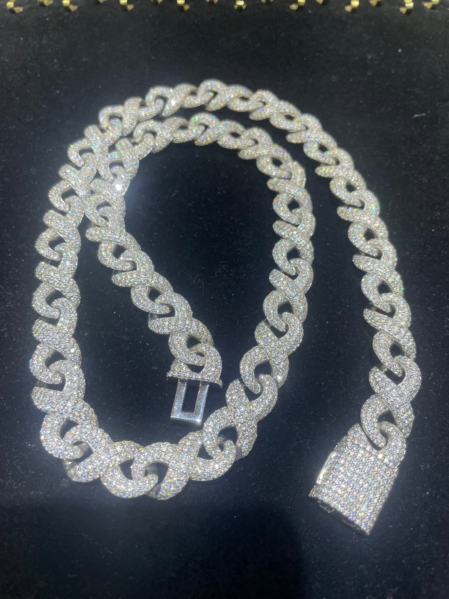 Iced out Cuban chains