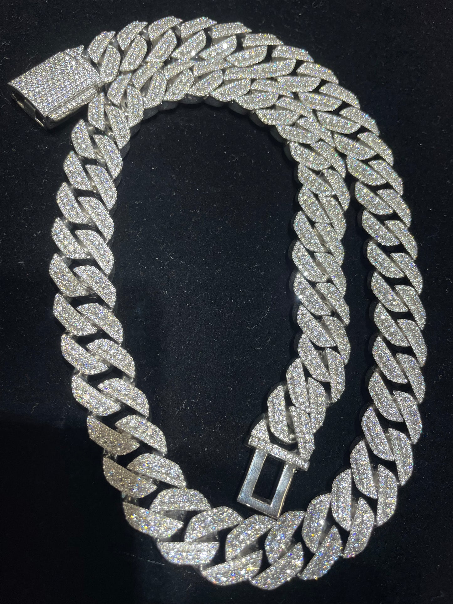 Iced out Cuban chains