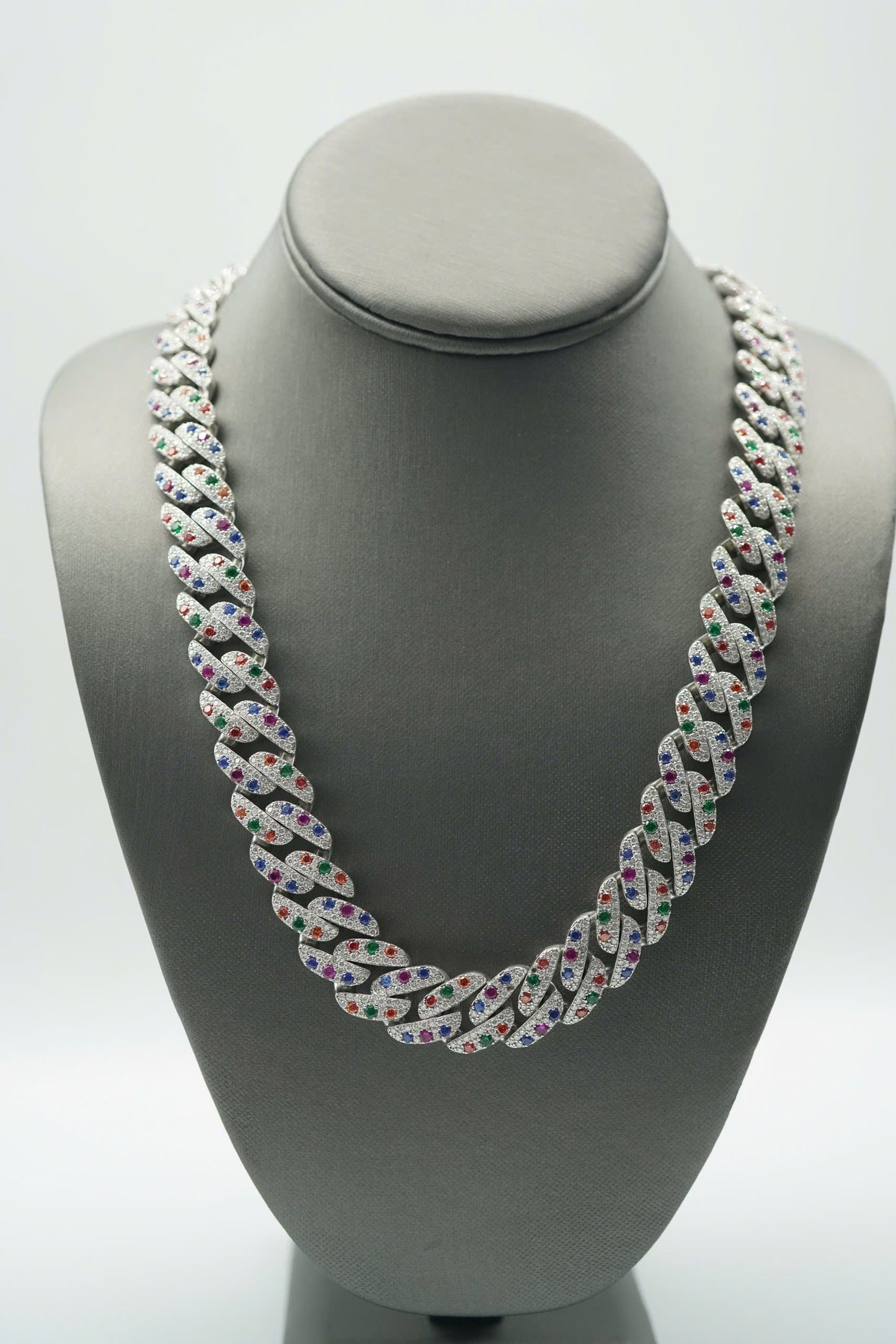 15mm VVS Moissanite Diamond Cuban Necklace